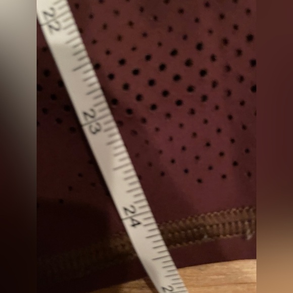 Athleta Persistence Laser Cut 7/8 Tight in Antique Burgundy Gym Athleisure Sm - Picture 9 of 11